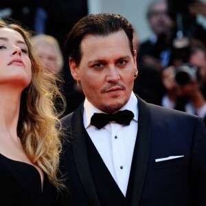 Johnny Depp et Amber Heard à Venise,le 4 septembre 2015