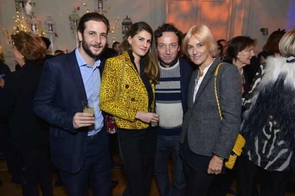 Paul Charles & Alice Ricard, E. Perrotin, Vanessa Bruno - Bal Jaune, organisé par la Fondation d'entreprise Ricard et Beaux-Arts Magazine, à l'Hôtel Salomon de Rothschild, à Paris, le 23 octobre 2015