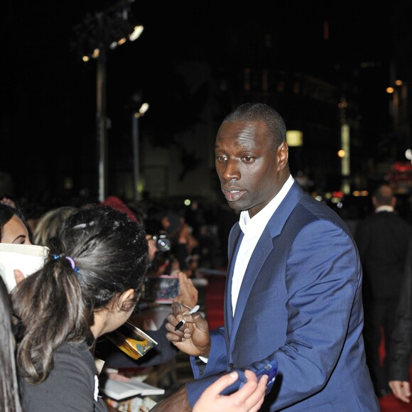 Omar Sy - Première du film "À vif !" à Londres 28 octobre 2015.