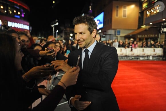 Bradley Cooper - Première du film "À vif !" à Londres 28 octobre 2015.