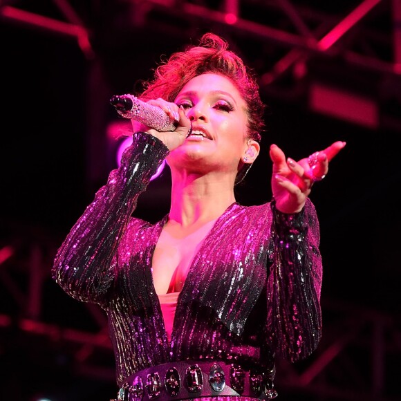 Jennifer Lopez lors du Megaton Mundial De Polito Vega 2015 au Madison Square Garden. New York, le 28 octobre 2015.