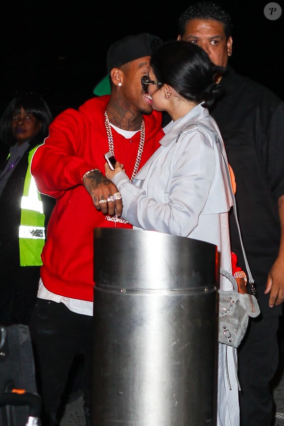 Kylie Jenner et Tyga à l'aéroport JFK à New York, le 29 octobre 2015.