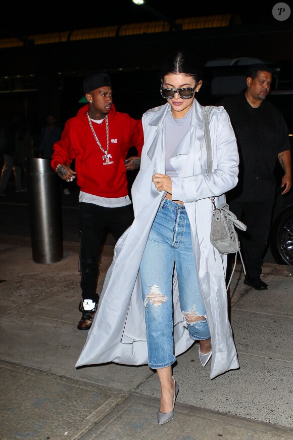 Kylie Jenner et Tyga à l'aéroport JFK à New York, le 29 octobre 2015.