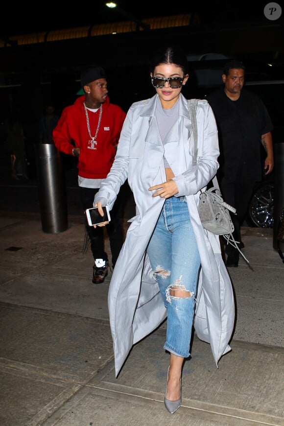 Kylie Jenner et Tyga à l'aéroport JFK à New York, le 29 octobre 2015.