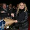 Semi-exclusif - Lara Fabian présente son concert Un soir autour du monde, au Kinepolis de Lommé, près de Lille, le 29 octobre 2015.