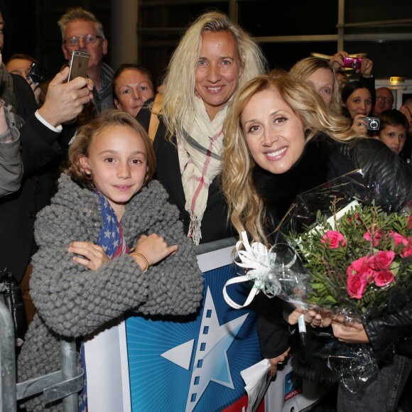 Semi-exclusif - Lara Fabian présente son concert Un soir autour du monde, au Kinepolis de Lommé, près de Lille, le 29 octobre 2015.