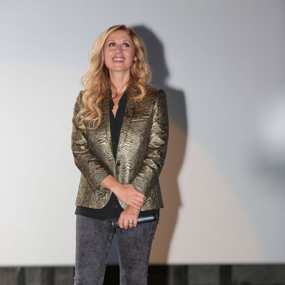 Semi-exclusif - Lara Fabian présente son concert Un soir autour du monde, au Kinepolis de Lommé, près de Lille, le 29 octobre 2015.