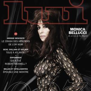 Monica Bellucci en couverture du magazine Lui, N°22.