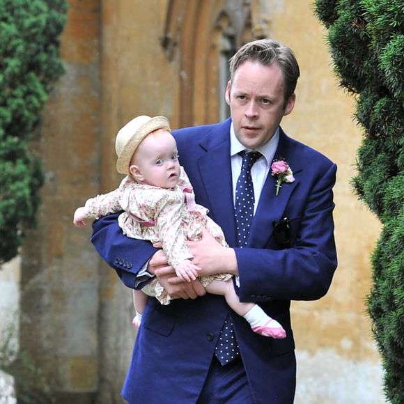 Sam Cooper et sa fille Ethel Mary Allen au mariage de Lady Mary Charteris à Gloucestershire, le 1er septembre 2012