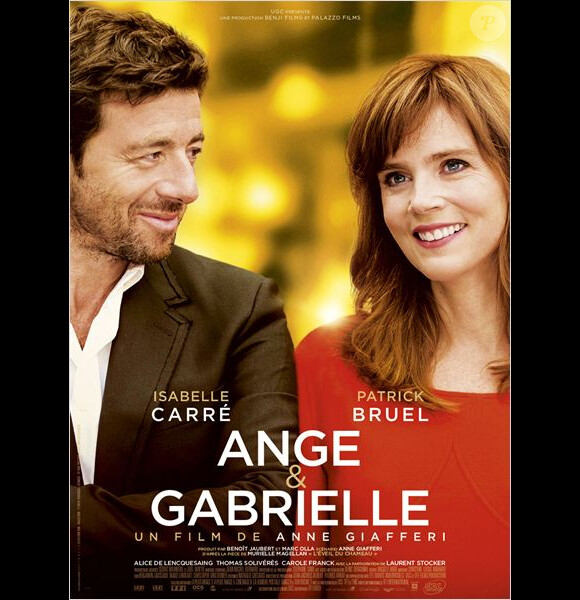 Patrick Bruel et Isabelle Carré à l'affiche du film Ange et Gabrielle, sortie prévue en salles le 11 novembre 2015.