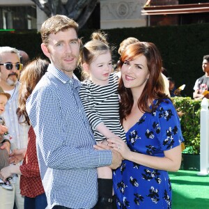 Sara Rue en famille à la première du film The Peanuts Movie à Los Angeles, le 1er novembre 2015