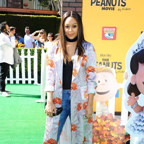 Tia Mowry à la première du film The Peanuts Movie à Los Angeles, le 1er novembre 2015
