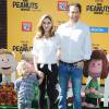 Ashley Jones en famille à la première du film The Peanuts Movie à Los Angeles, le 1er novembre 2015