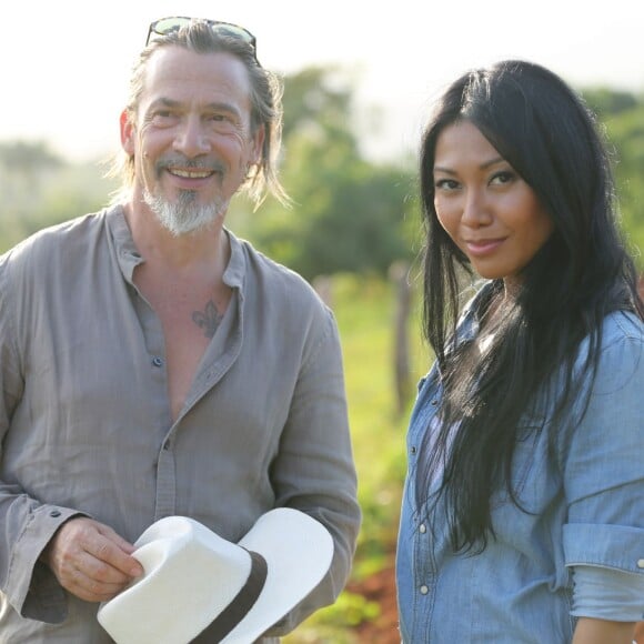 Anggun et Florent Pagny à Cuba lors du tournage du clip de leur duo Nos Vies Parallèles. Photo Yan Benisty, en exclusivité pour Purepeople.