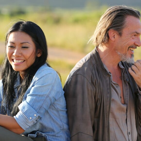 Anggun et Florent Pagny à Cuba lors du tournage du clip de leur duo Nos Vies Parallèles. Photo Yan Benisty, en exclusivité pour Purepeople.