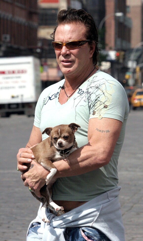 Mickey Rourke à New York le 12 mai 2006.