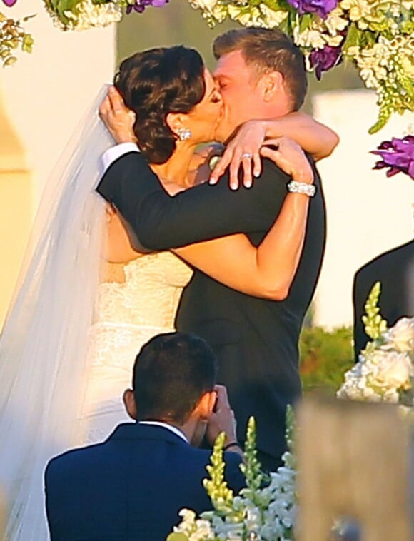 Semi Exclusif - Mariage de Nick Carter et Lauren Kitt à Santa Barbara, le 12 avril 2014