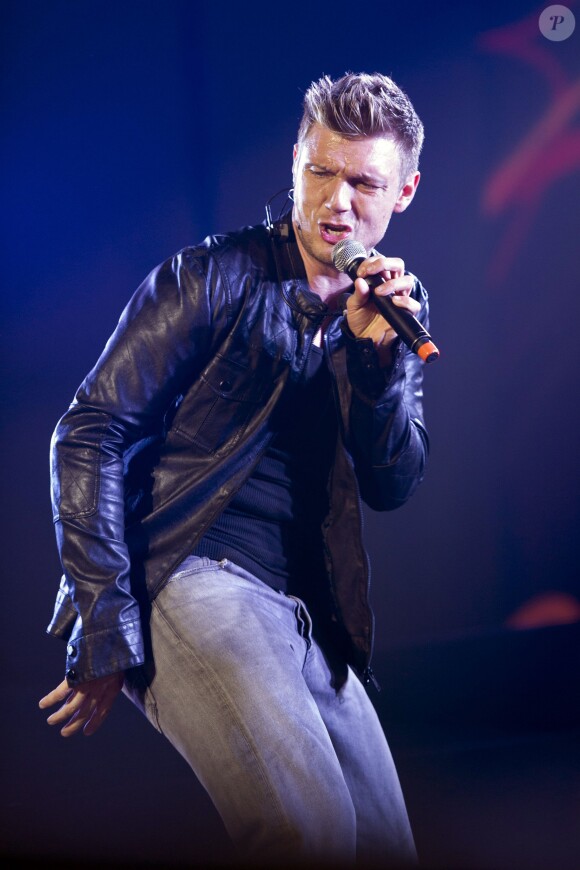 Nick Carter - Concert du groupe Backstreet Boys à Madrid. Le 19 février 2014