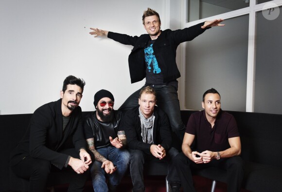 Exclusif - Le Groupe Backstreet Boys (Kevin Richardson, Aj McLean, Nick Carter, Brian Littrell et Howie Dorough) en RDV a Stockholm le 14 novembre 2013