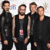 Nick Carter, AJ McLean, Kevin Richardson, Howie Dorough, Brian Littrell - Le groupe "Backstreet Boys" pose avant son concert a Los Angeles, le 31 juillet 2013.