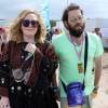 La chanteuse Adele et son compagnon Simon Konecki - Festival Glastonbury 2015, le 28 juin 2015.
