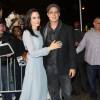Angelina Jolie et son mari Brad Pitt à la première du film 'By The Sea' réalisé par Angelina à New York, le 3 novembre 2015.