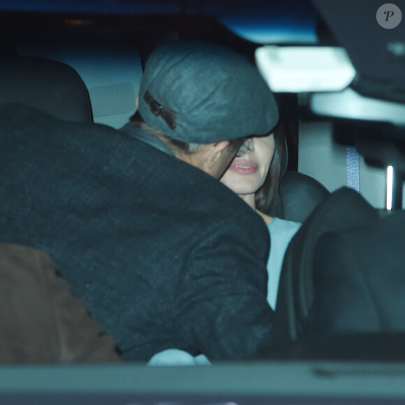 Brad Pitt et Angelina Jolie amoureux lors d'une présentation de By The Sea à New York City, le 3 novembre 2015.