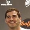 Iker Casillas en pleine promotion pour le magasin de sport Futbol Factory (futbolfactory.es) à Madrid, le 31 août 2015. -