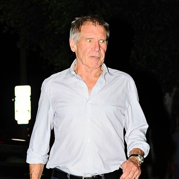 Exclusif - Harrison Ford va dîner au Vincenti Ristorante à Brentwood, le 20 juillet 2015.