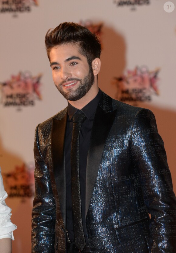 Kendji Girac, à son arrivée à la 17e cérémonie des NRJ Music Awards 2015 au Palais des Festivals à Cannes, le 7 novembre 2015.