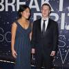 Mark Zuckerberg et Priscilla Chan à la 3e cérémonie annuelle des Breakthrough Prize Award au Centre de recherches de la NASA, à Mountain View, le 8 novembre 2015