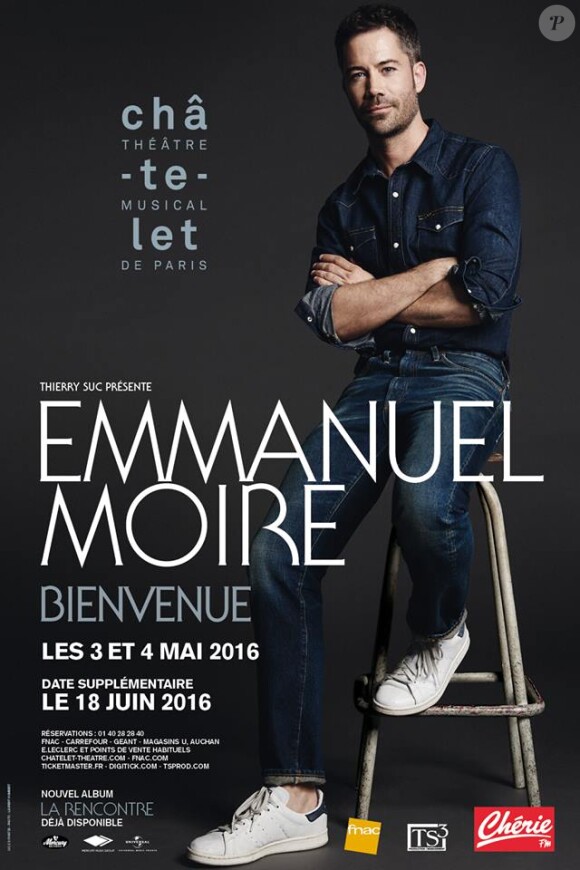 Emmanuel Moire en concert au Théâtre du Châtelet en mai et juin 2016