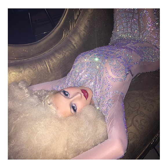 Christina Aguilera lors d'un shooting photo pour David LaChapelle / photo postée sur Instagram.