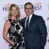 Steve Carell et sa femme Nancy - Première du film "The Big Short" au AFI Fest, à Hollywood le 12 novembre 2015.
