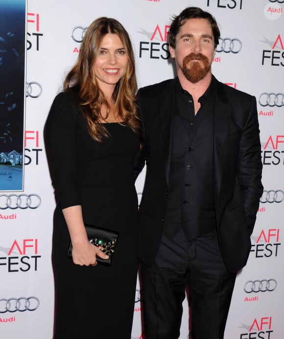 Christian Bale et Sibi Bale - Première du film "The Big Short" au AFI Fest, à Hollywood le 12 novembre 2015.