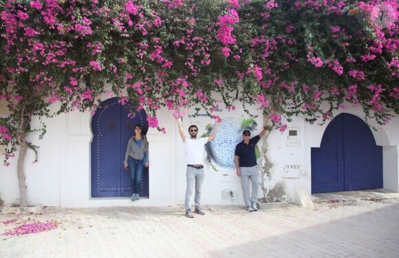 Exclusif - Nader Boussandel, Gabrielle Lazure et David Brécourt à DjerbaHood - Escapade des stars au Radisson Blu Palace Resort & Thalasso à Djerba en Tunisie le 7 novembre 2015.