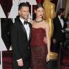 Adam Levine et sa femme Behati Prinsloo - People à la 87ème cérémonie des Oscars à Hollywood, le 22 février 2015.