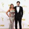 Sofia Vergara et son fiancé Joe Manganiello - La 67ème cérémonie annuelle des Emmy Awards au Microsoft Theatre à Los Angeles, le 20 septembre 2015