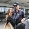 Sofia Vergara et son fiancé Joe Manganiello arrivent à l'aéroport de Los Angeles en provenance de New York, le 6 mai 2015.