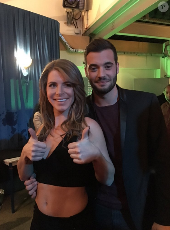 Emilie, gagnante de Secret Story 9 et son frère Loïc, le 14 novembre 2015.