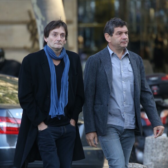 Pierre Palmade et guest - Obsèques de Sylvie Joly en l'église Saint-Sulpice à Paris. Le 9 septembre 2015