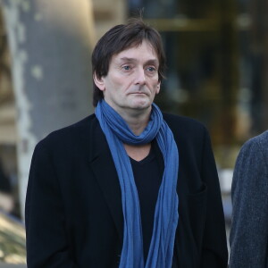 Pierre Palmade - Obsèques de Sylvie Joly en l'église Saint-Sulpice à Paris. Le 9 septembre 2015