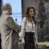 La reine Rania de Jordanie visite un centre culturel à Madrid le 19 novembre 2015