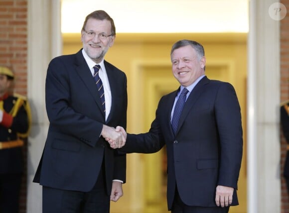Mariano Rajoy reçoit le roi Abdullah II de Jordanie à Madrid le 19 novembre 2015