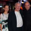 Natalie Portman, le président de Make-a-Wish France le Pr. Alain Pierre Kahn, Bertrand Piccard et Laura - Gala du 10e anniversaire de l'association Make-a-Wish Gala aux Yachts de Paris le 19 novembre 2015