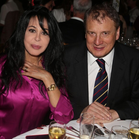 Exclusif - Yamina Benguigui, Jean-Jacques Gauthier (Directeur Financier et Directeur général adjoint de Lafarge) - Dîner de Gala pour la Fondation Akuo au Grand Hotel InterContinental à Paris, le 19 novembre 2015.