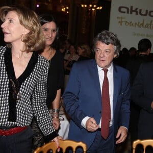 Exclusif - Béatrice Schönberg et son mari Jean-Louis Borloo - Dîner de Gala pour la Fondation Akuo au Grand Hotel InterContinental à Paris, le 19 novembre 2015.