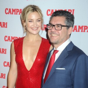 Kate Hudson et Bob Kunze-Concewitz à la soirée de lancement du calendrier Campari 2016 au Standard Hotel de New York, le 18 novembre 2015