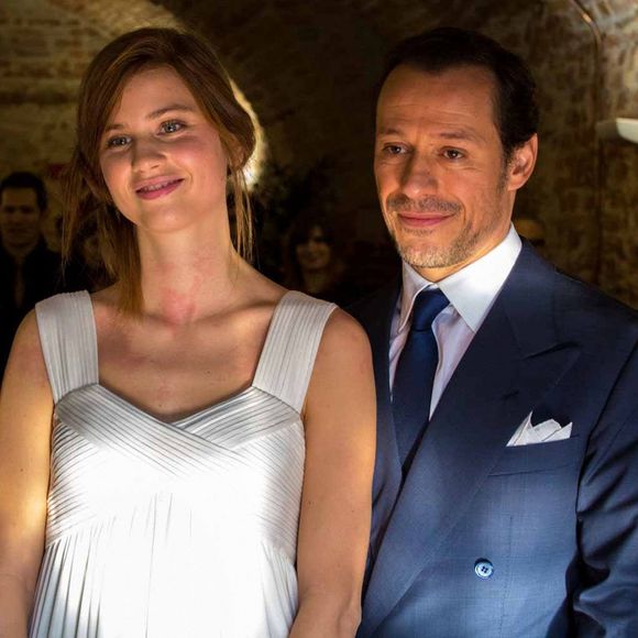 Mariage de Stefano Accorsi (44 ans) et Bianca Vitali (24 ans) à Val Tidone, Plaisance, Italie, le 23 novembre 2015.
