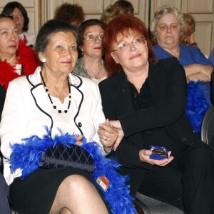 Simone Veil et Régine à Paris, le 24 juin 2007.